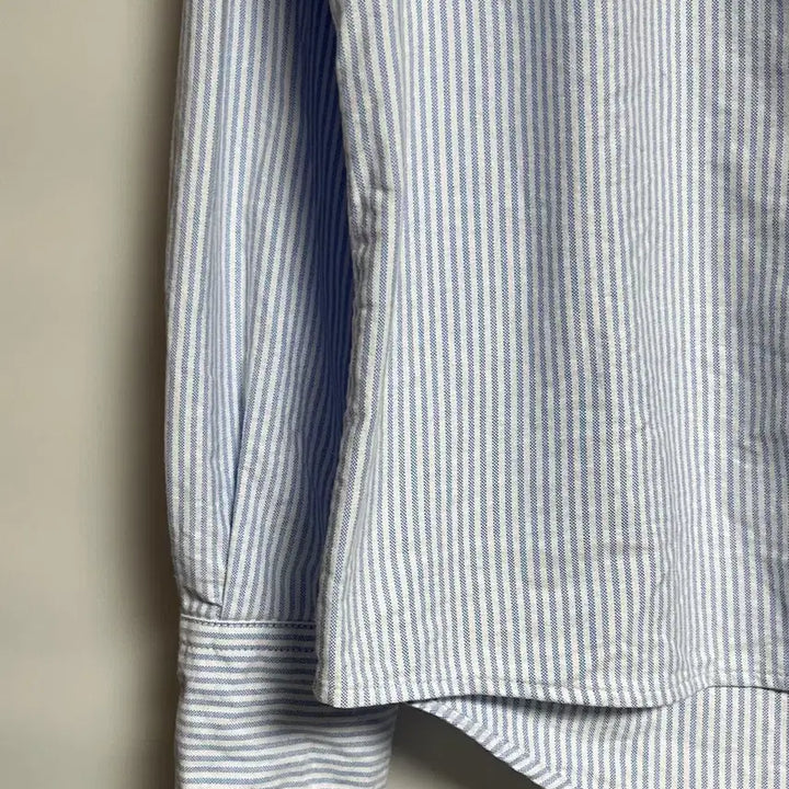 [BUNJANG] Ami Small Logo Heart Stripe Shirt / 아미 스몰로고 하트 스트라이프 서츠 남방 프리