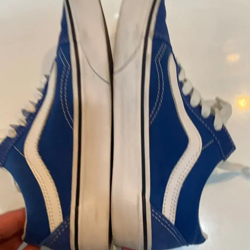 [BUNJANG] Vans Old Skool Blue Suede Sneakers / 반스 올드스쿨 블루 스웨이드 220