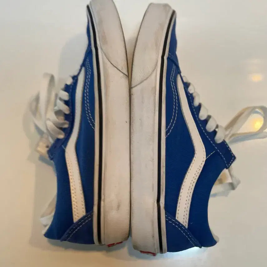 [BUNJANG] Vans Old Skool Blue Suede Sneakers / 반스 올드스쿨 블루 스웨이드 220