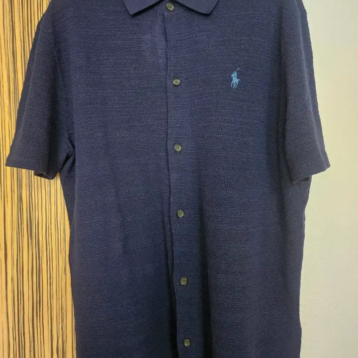 [BUNJANG] Polo Cotton Linen Shirt Sweater / 폴로 텍스처 코튼 리넨 셔츠 스웨터