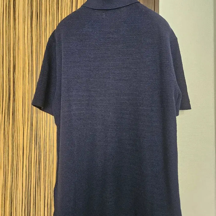[BUNJANG] Polo Cotton Linen Shirt Sweater / 폴로 텍스처 코튼 리넨 셔츠 스웨터
