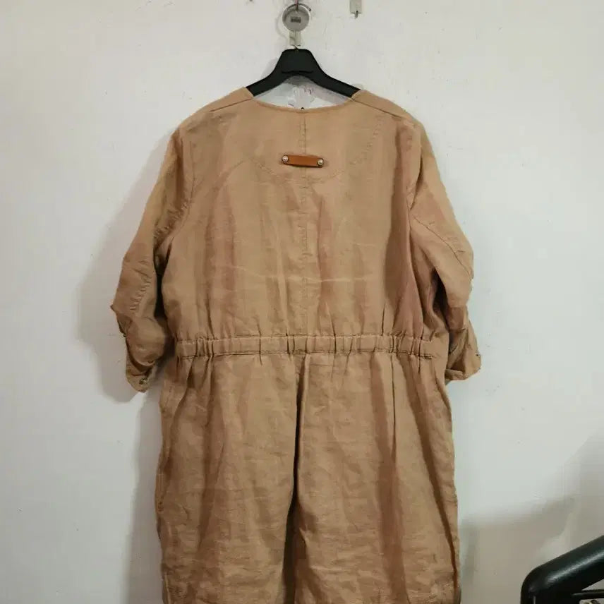 [BUNJANG] Beige Linen Field Jacket / 베이지 린넨 야상 자켓