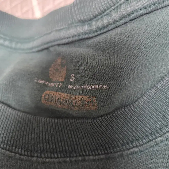 [BUNJANG] Carhartt Pocket T-shirt Dark Green / 칼하트 포켓 반팔 티셔츠 다크 그린95-100