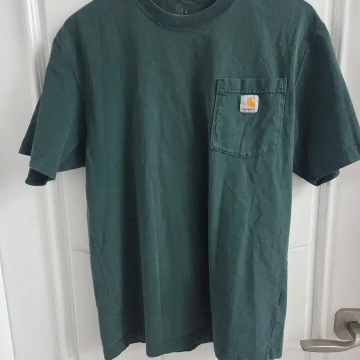 [BUNJANG] Carhartt Pocket T-shirt Dark Green / 칼하트 포켓 반팔 티셔츠 다크 그린95-100