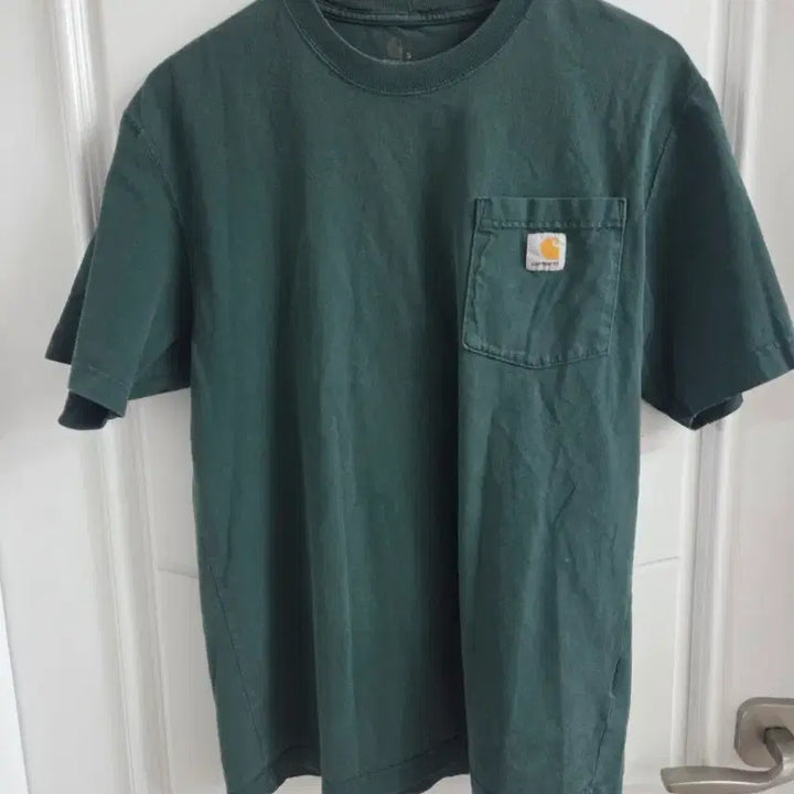 [BUNJANG] Carhartt Pocket T-shirt Dark Green / 칼하트 포켓 반팔 티셔츠 다크 그린95-100