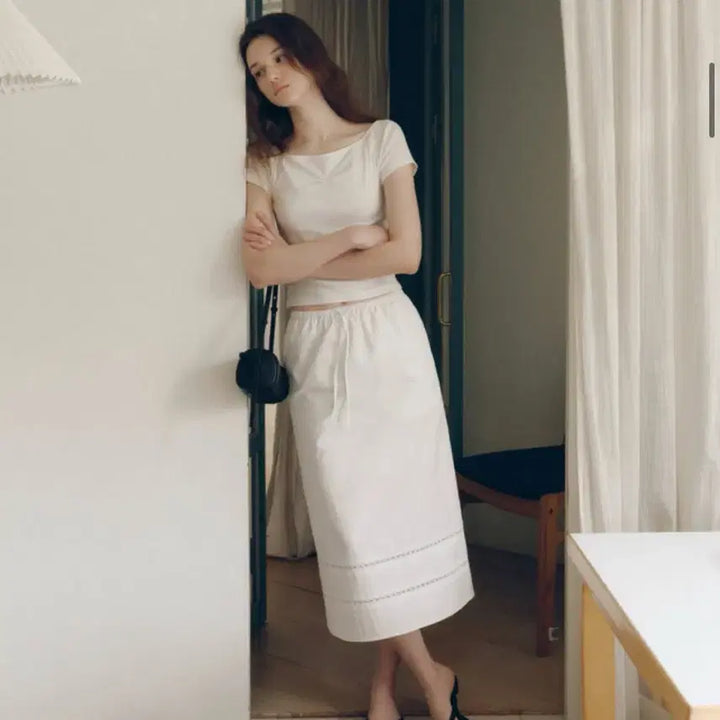 [SOLD OUT] FYEO 포유온 모네 코튼 롱스커트 새상품 mone cotton long