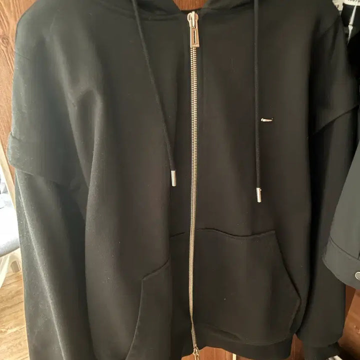 [BUNJANG] Songzio Archangel Meta Hoodie Black / 송지오 아크엔젤 메타 후드 집업 블랙