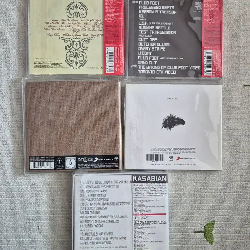 [BUNJANG] Kasabian Bundle Set - Studio &amp; Live Albums / 카사비안 앨범 CD 일괄