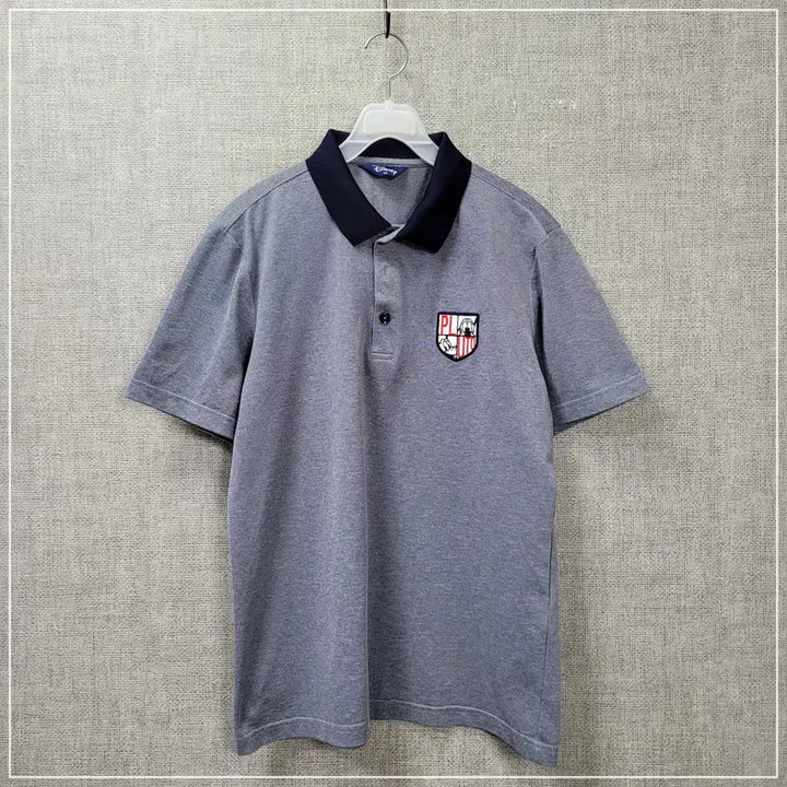 [BUNJANG] Disney Golf Navy Caravan Short-Sleeved Shirt (Men&