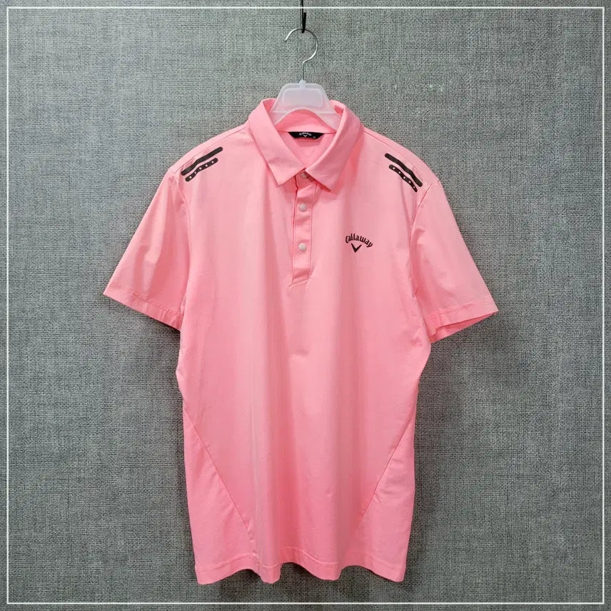 [BUNJANG] Callaway Pink Golf Caravan Short Sleeve Shirt (Men&