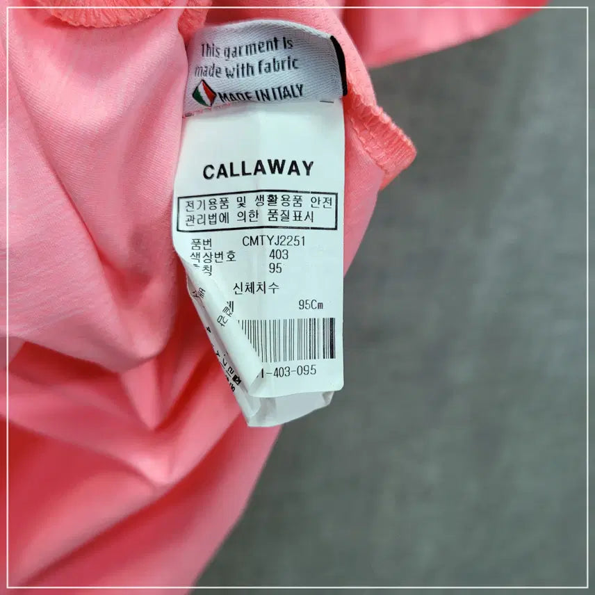 [BUNJANG] Callaway Pink Golf Caravan Short Sleeve Shirt (Men&