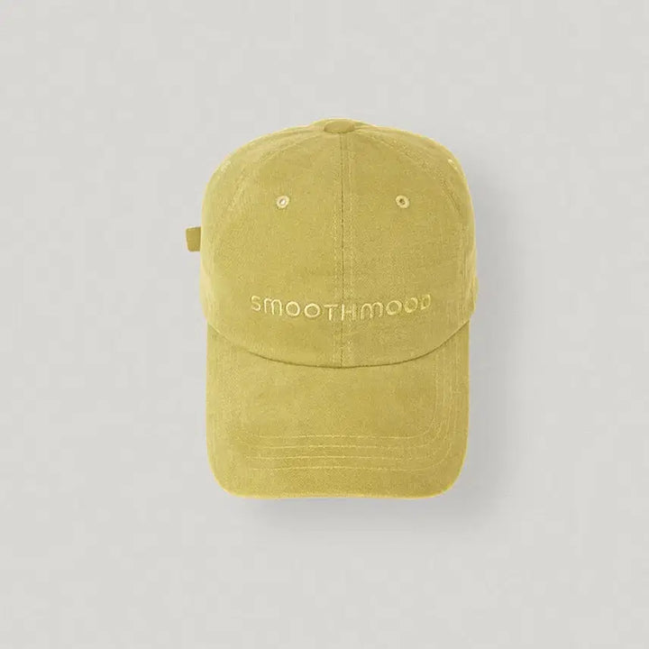 [BUNJANG] Smooth Mood Bold Logo Ball Cap Yellow / 새상품) 스무드무드 볼드 로고 볼캡 옐로우