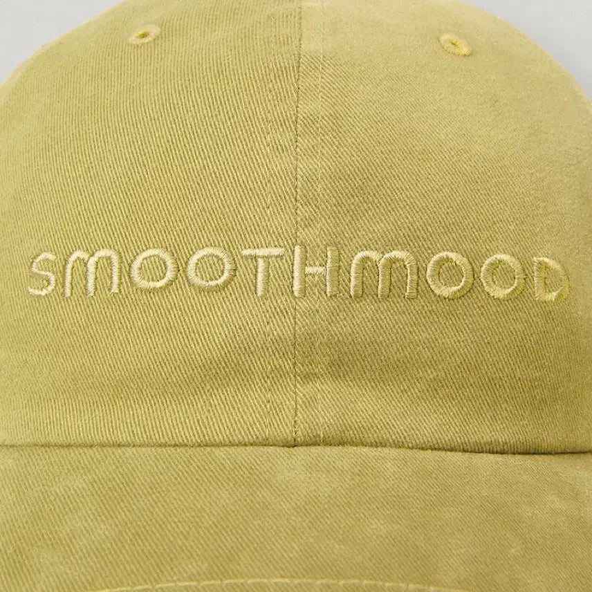 [BUNJANG] Smooth Mood Bold Logo Ball Cap Yellow / 새상품) 스무드무드 볼드 로고 볼캡 옐로우