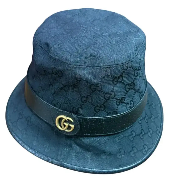 [BUNJANG] Gucci GG Logo Black Bucket Hat L / 구찌 GG 로고 블랙 버킷햇 모자 남녀공용제품 L사이즈 59cm