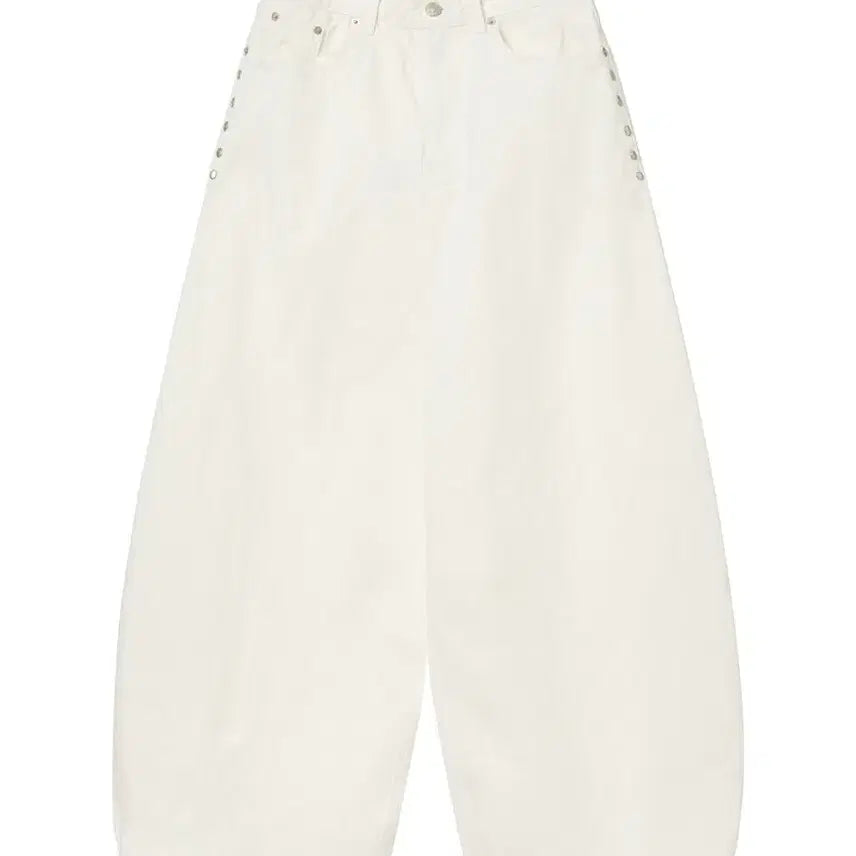 [BUNJANG] DEINET Balloon Fit Denim Jeans - White (S) / DEINET 다이닛 볼룬핏 데님진 화이트 S
