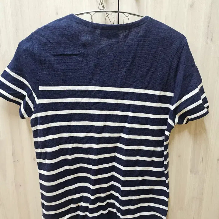 [BUNJANG] Lacoste Slim Fit Boat Neck T-Shirt (Navy) - Men&