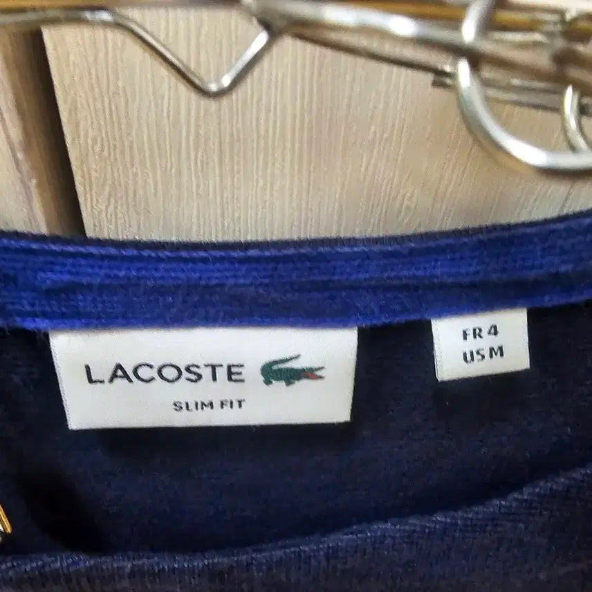 [BUNJANG] Lacoste Slim Fit Boat Neck T-Shirt (Navy) - Men&