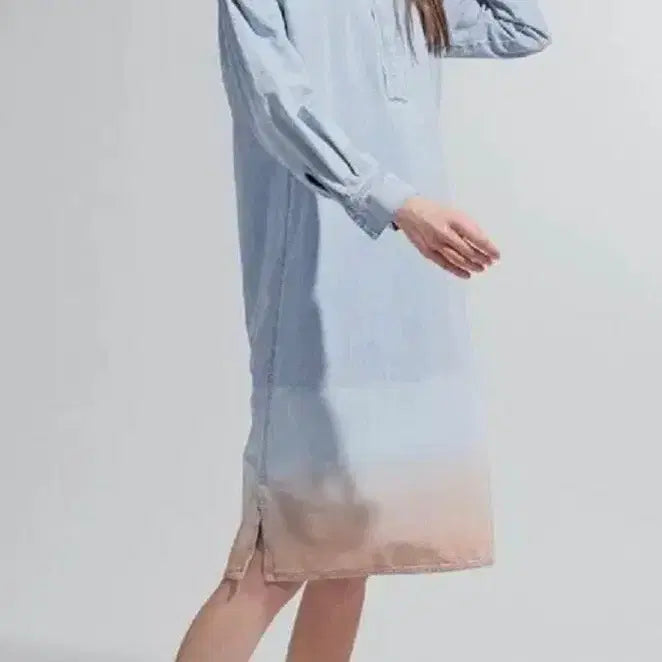 [SOLD OUT] 새거) 랑방 데님 원피스 워싱 라이트 블루