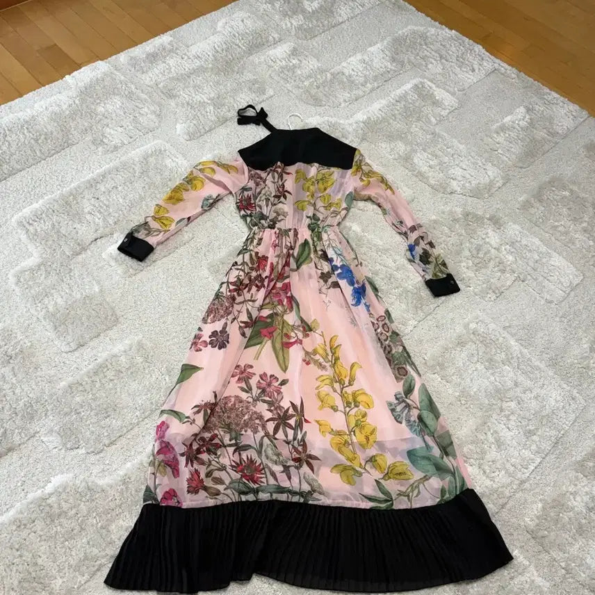 [SOLD OUT] 스테이위드미 핑크 플라워 롱 원피스