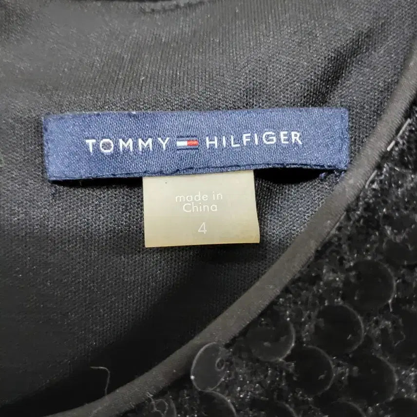 [BUNJANG] Tommy Hilfiger Black Sequin Mini Dress / 타미힐피거 블랙 스팽글 미니 원피스.260427