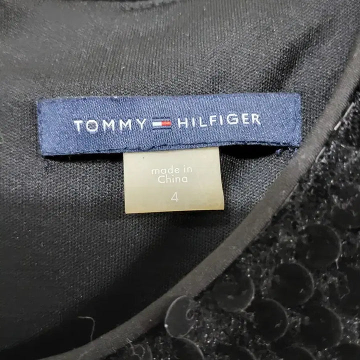 [BUNJANG] Tommy Hilfiger Black Sequin Mini Dress / 타미힐피거 블랙 스팽글 미니 원피스.260427