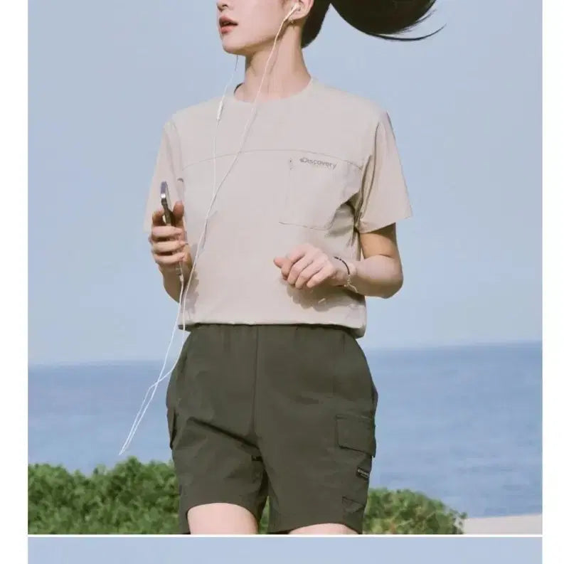 [BUNJANG] Discovery Black Short Sleeve T-shirt / (새상품)블랙색상 디스커버리 아노락 반팔