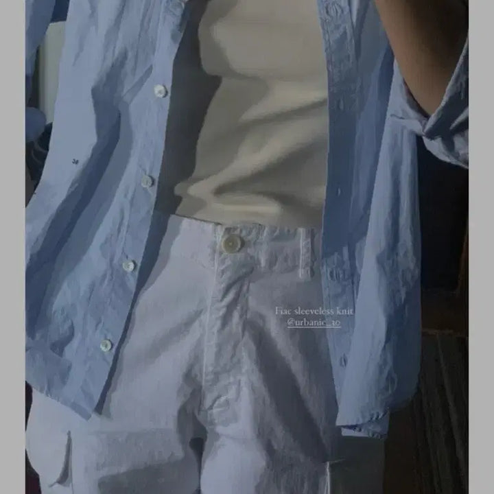 [BUNJANG] Urbanic30 Allen Shirt - Blue - Size 1 / 얼바닉30 Allen 셔츠 블루 사이즈 1