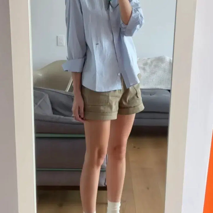 [BUNJANG] Urbanic30 Allen Shirt - Blue - Size 1 / 얼바닉30 Allen 셔츠 블루 사이즈 1