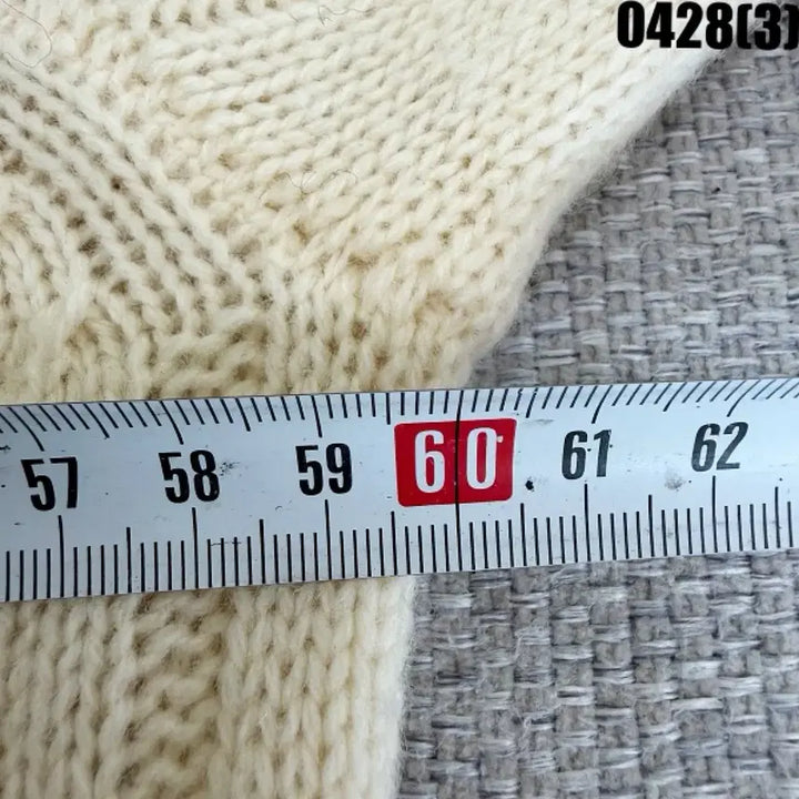 [BUNJANG] Marie Claire Cable Knit Sweater Ivory / 40 마리끌레르 케이블 니트 스웨터 아이보리  0428(3)