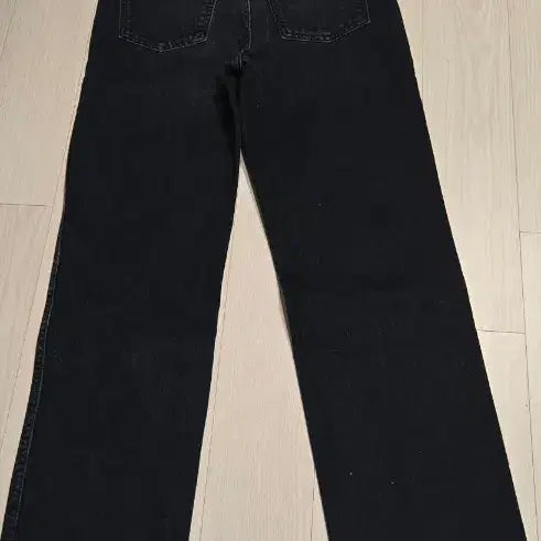 [BUNJANG] KHAITE Wide Denim Pants / 블랙 워싱 와이드 데님 팬츠