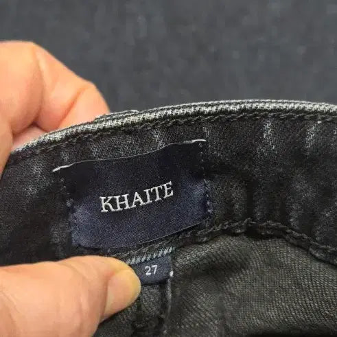 [BUNJANG] KHAITE Wide Denim Pants / 블랙 워싱 와이드 데님 팬츠