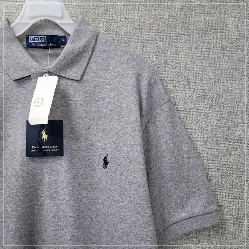 [BUNJANG] Polo Ralph Lauren Melange Caravan Short Sleeve Shirt / 1213. 폴로랄프로렌 멜란지 카라반팔 남성