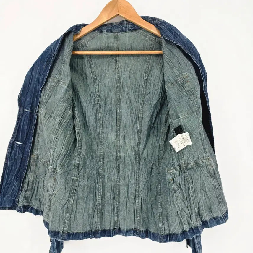 [BUNJANG] Y2K Vintage Denim Jacket / Y2K wrinkle 일본 빈티지 데님 자켓