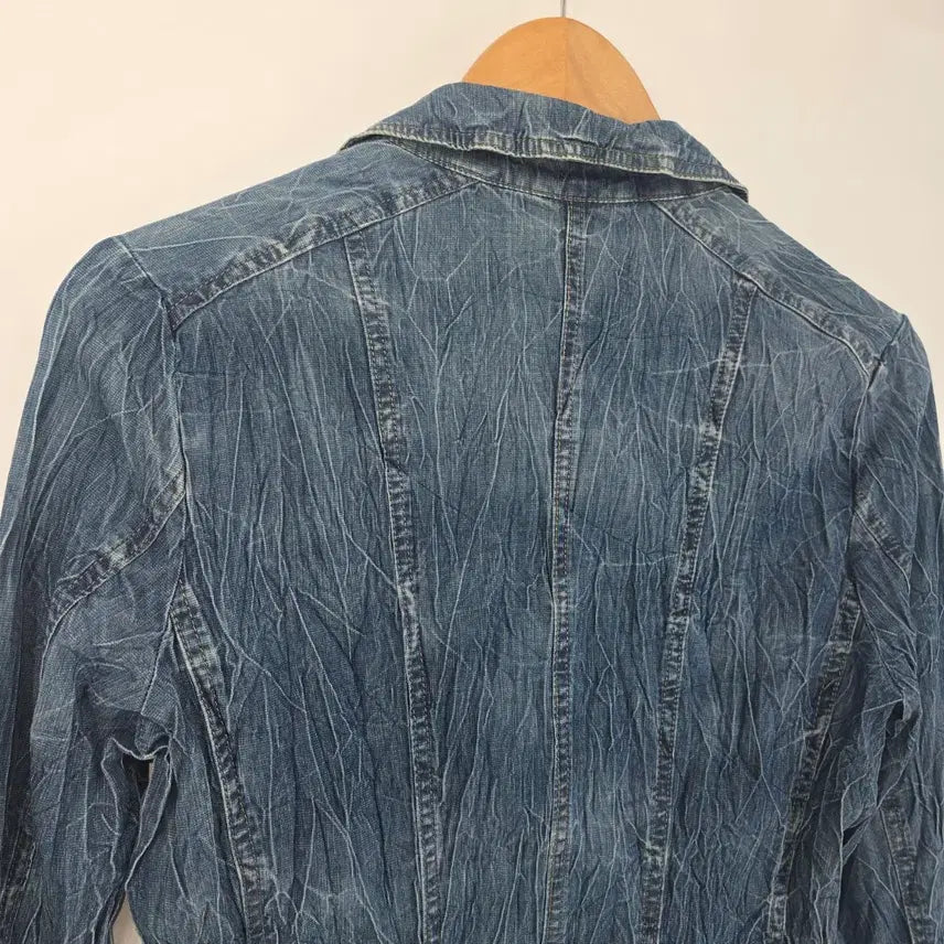 [BUNJANG] Y2K Vintage Denim Jacket / Y2K wrinkle 일본 빈티지 데님 자켓