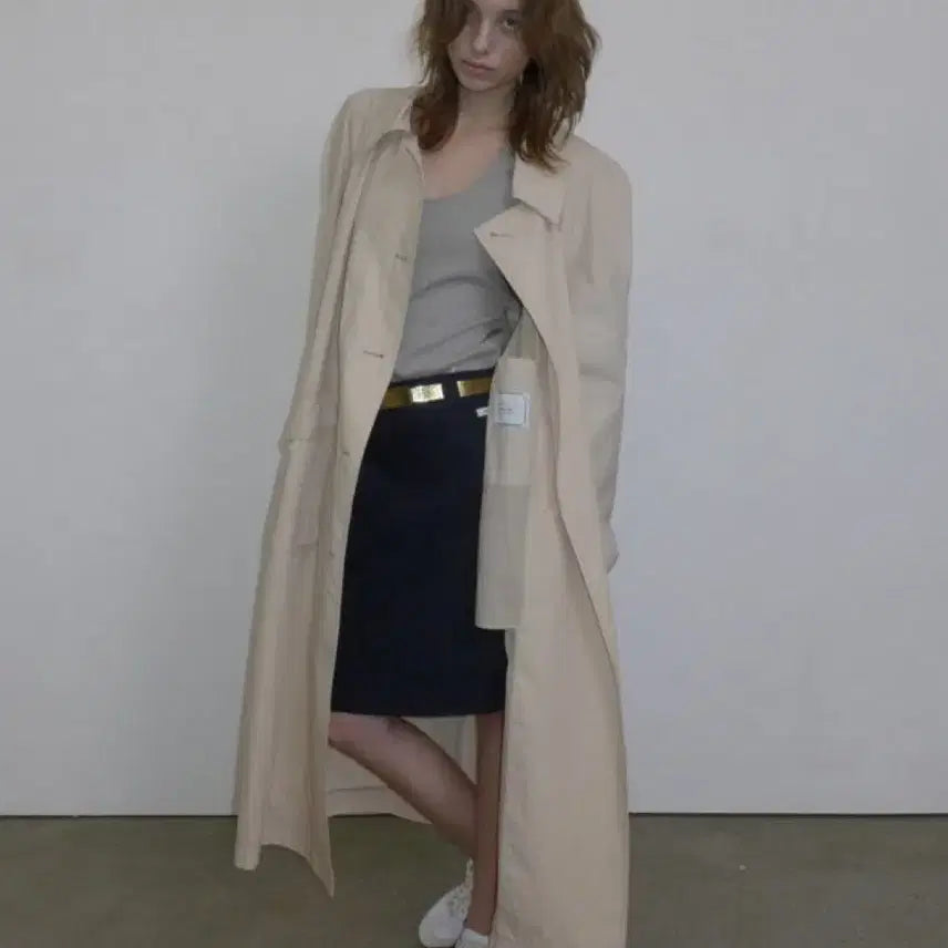 [BUNJANG] Overdue Flare Trench Coat / 오버듀플레어 트렌치
