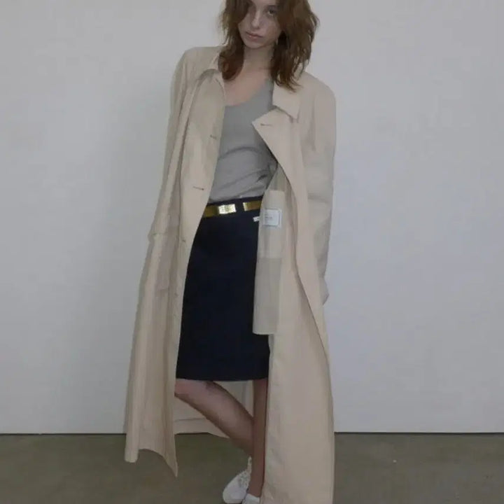 [BUNJANG] Overdue Flare Trench Coat / 오버듀플레어 트렌치