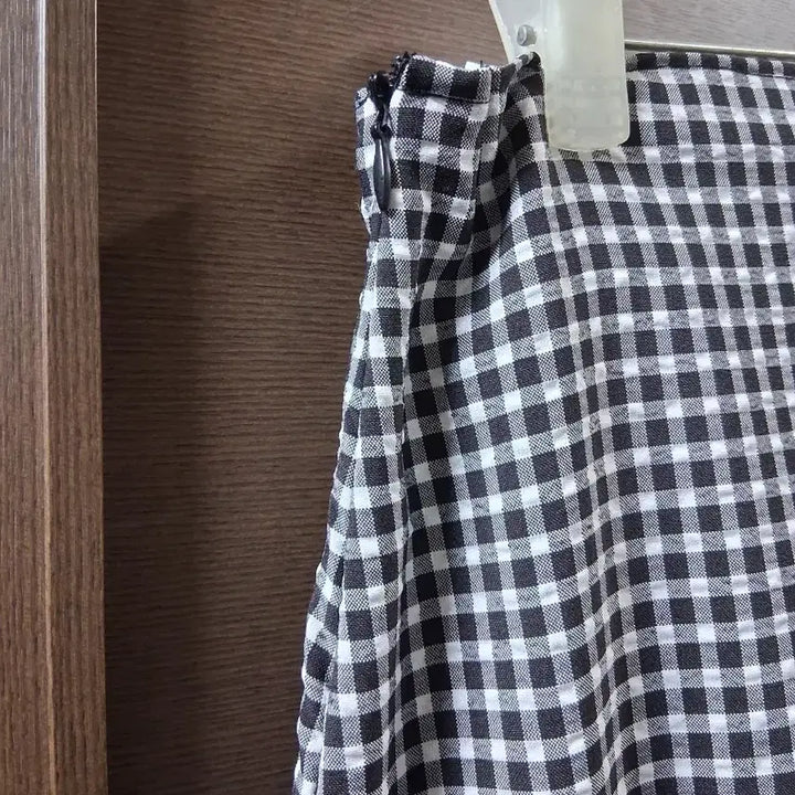[BUNJANG] Checkered Flare Long Skirt / 체크 플레어 롱 스커트(프리)