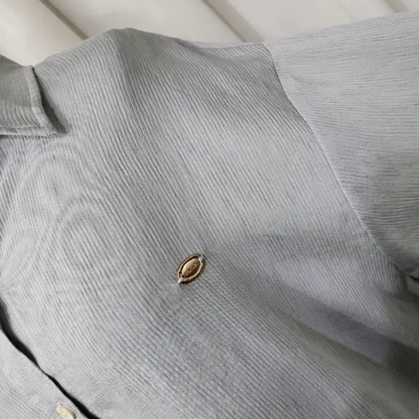 [BUNJANG] Silver &amp; Gray Pendant Shirt / 새제품  팬던트  실버&amp;그레이 셔츠