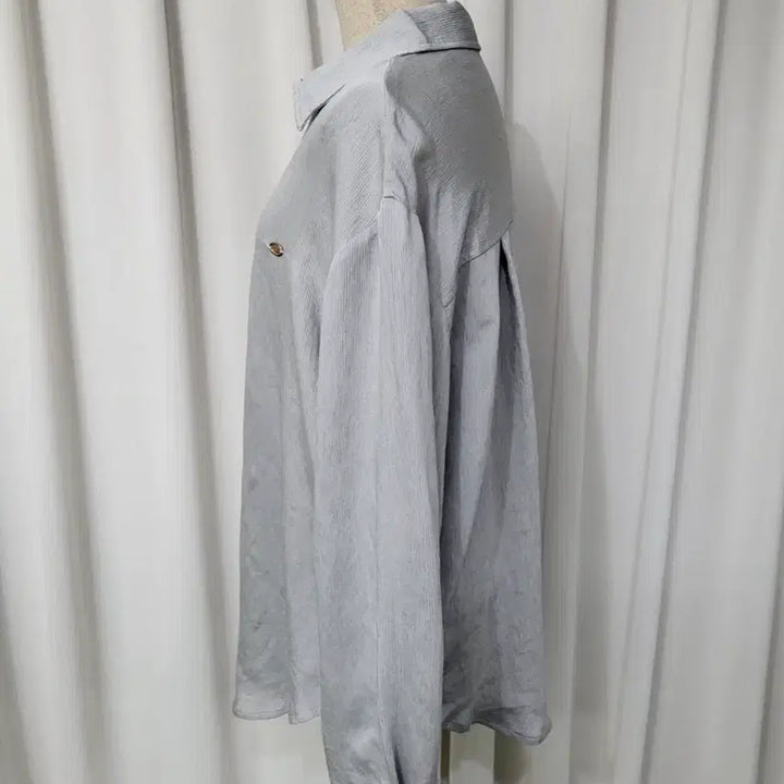 [BUNJANG] Silver &amp; Gray Pendant Shirt / 새제품  팬던트  실버&amp;그레이 셔츠