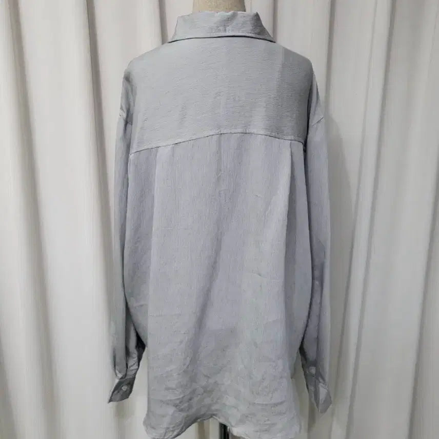 [BUNJANG] Silver &amp; Gray Pendant Shirt / 새제품  팬던트  실버&amp;그레이 셔츠