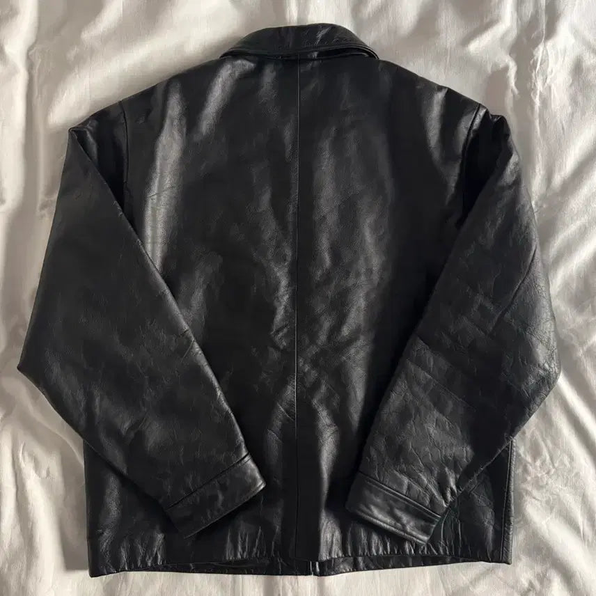 [BUNJANG] Old Gap Single Zip-Up Leather Jacket / [L] 올드갭 싱글 집업 레더 자켓