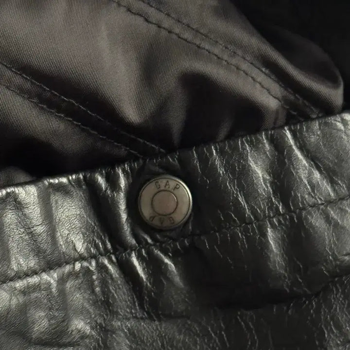 [BUNJANG] Old Gap Single Zip-Up Leather Jacket / [L] 올드갭 싱글 집업 레더 자켓