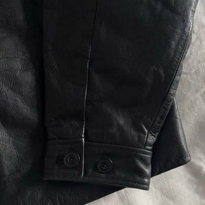 [BUNJANG] Old Gap Single Zip-Up Leather Jacket / [L] 올드갭 싱글 집업 레더 자켓