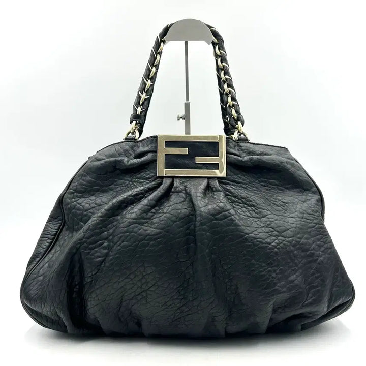 [BUNJANG] Fendi Mia Shoulder Bag - Large / 펜디 블랙 레더 미아 숄더백 라지(수요일까지만 이가격)