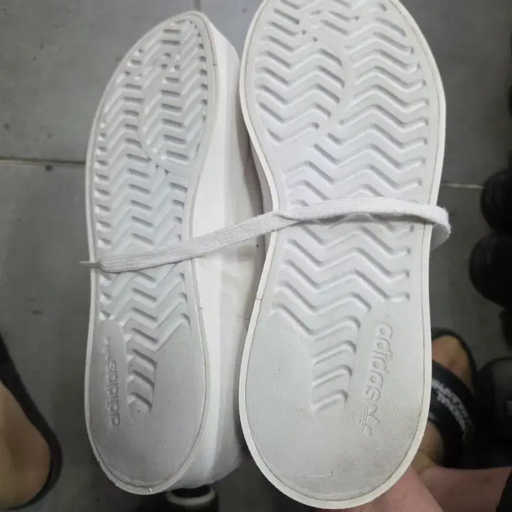 [BUNJANG] Adidas Stan Smith White Green Sneakers / 아디다스 스탠스미스 화이트 그린 운동화270
