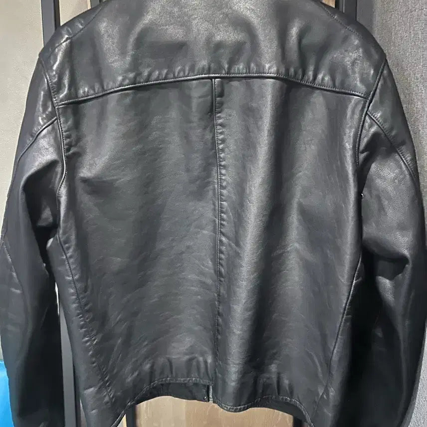 [BUNJANG] Polo Ralph Lauren Cowhide Leather Moto Racer Jacket / 폴로 랄프 로렌 카우 레더 모토 레이서 자켓 L