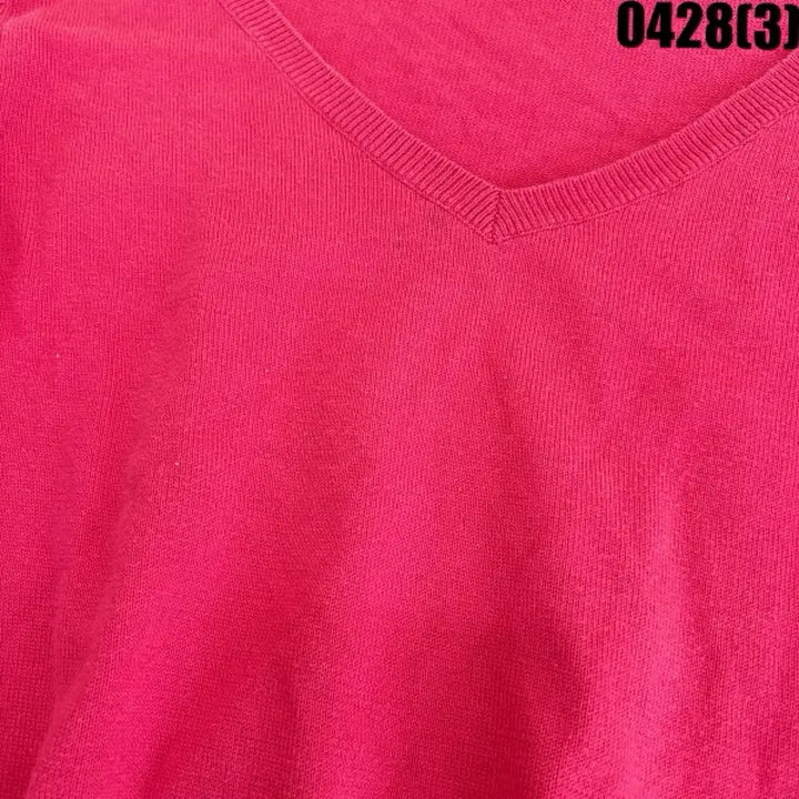 [BUNJANG] Ralph Lauren Pink V-Neck Knit Sweater / 랄프로렌 핑크 V넥 니트 M  0428(3)