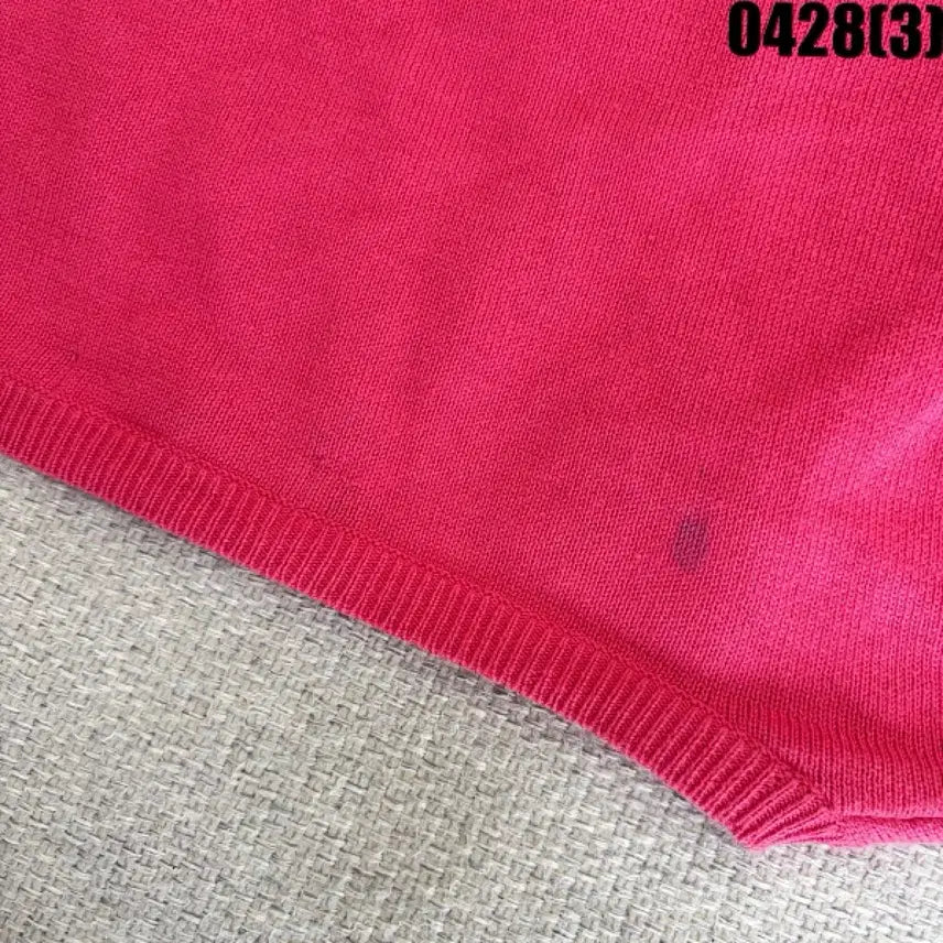 [BUNJANG] Ralph Lauren Pink V-Neck Knit Sweater / 랄프로렌 핑크 V넥 니트 M  0428(3)