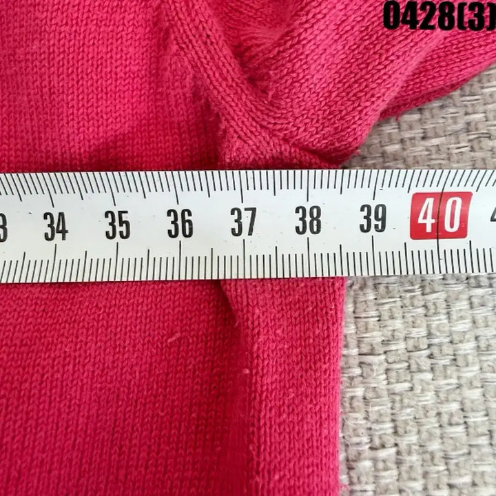 [BUNJANG] Ralph Lauren Pink V-Neck Knit Sweater / 랄프로렌 핑크 V넥 니트 M  0428(3)