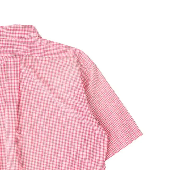 [BUNJANG] Polo Ralph Lauren Blake Pink Check Half Shirt / 폴로 랄프로렌 블레이크 핑크 체크 하프 셔츠